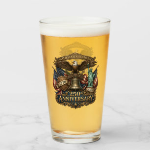 America 250 Patriotic Eagle & Liberty Tribute Glass