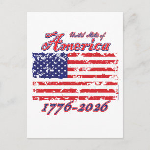 America 250 postcard