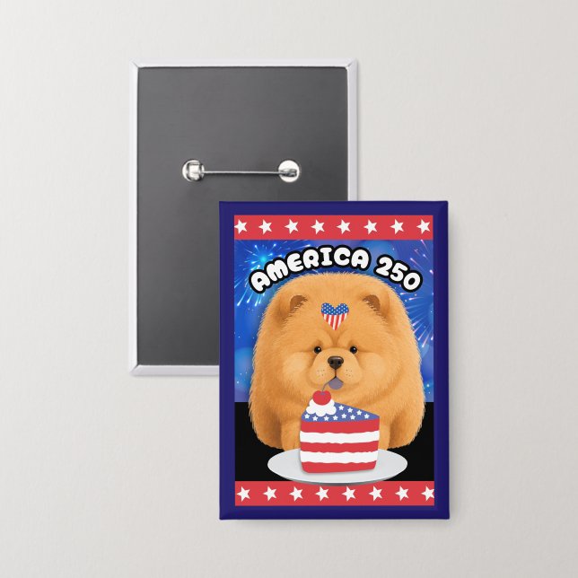 AMERICA 250  Red Chow (Front/Back)