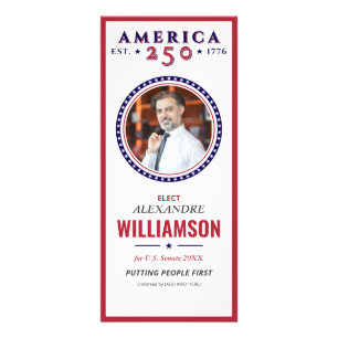 America 250 Republican Political Outreach Campaign Rack Card