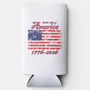 America 250 seltzer can cooler