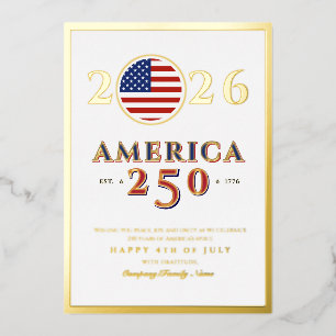 America 250 Semiquincentennial 2026 4th of July
