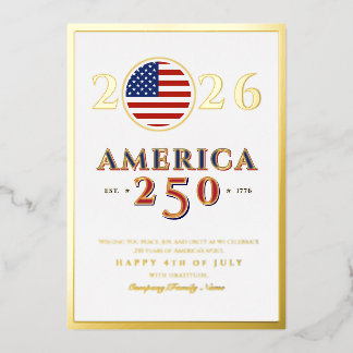 America 250 Semiquincentennial 2026 4th of July