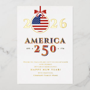 America 250 Semiquincentennial 2026 New Year's