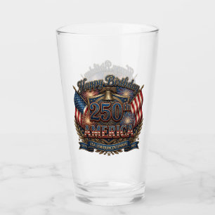 America 250 Semiquincentennial Glass