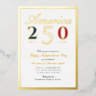 America 250 Semiquincentennial Patriotic Blue