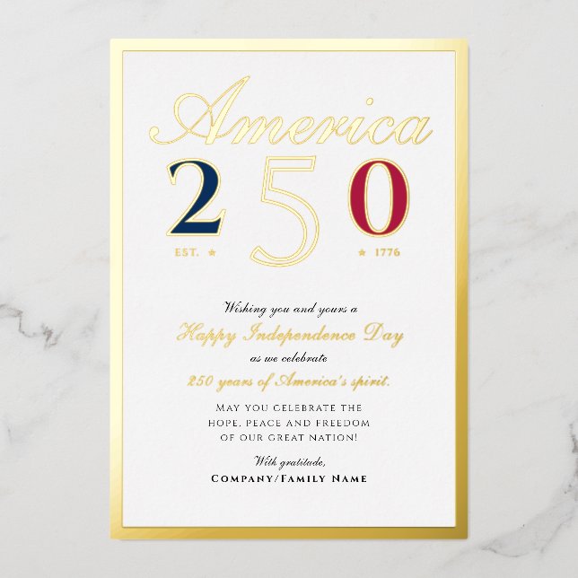 America 250 Semiquincentennial Patriotic Blue (Front)