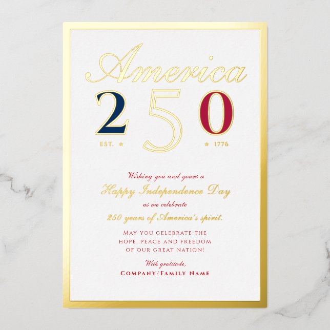 America 250 Semiquincentennial Patriotic Red (Front)