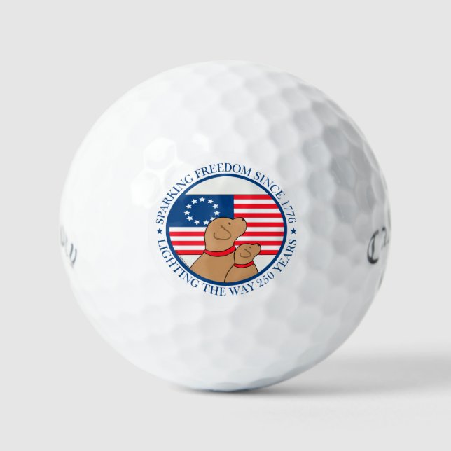 America 250 Sparking Freedom Golf Balls (Front)