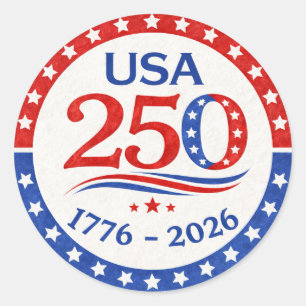 America 250 Sticker 1776 2026 Patriotic USA