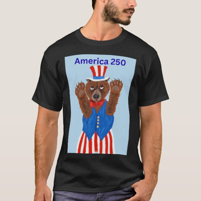  America 250 Uncle Sam Bear  T-Shirt (Front)