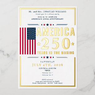 America 250 US Flag Patriotic July 4th Blue Formal