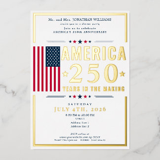 America 250 US Flag Patriotic July 4th Blue Formal