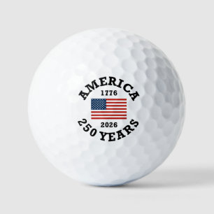 America 250 w/Flag Golf Balls