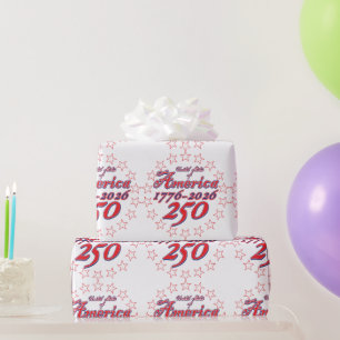 America 250 wrapping paper