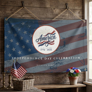 America 250 Years 4th of July Independence Da Banner