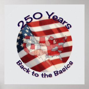 America 250 Years Celebration Poster