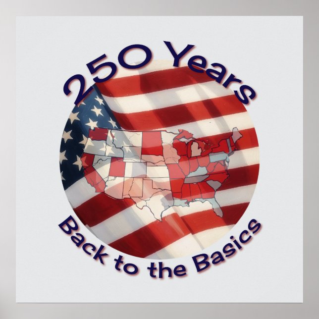 America 250 Years Celebration Poster (Front)