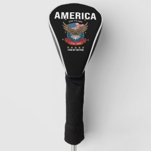 America 250 Years Eagle 1776 2026 Patriotic Golf Head Cover