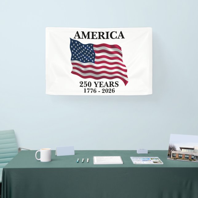 America 250 Years Flag Banner (Tradeshow)