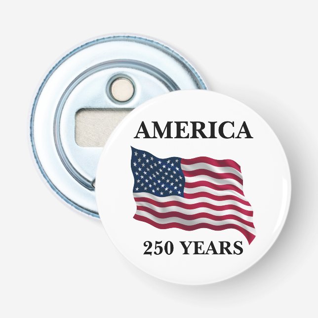 America 250 Years Flag Bottle Opener (Front)