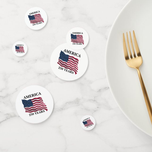 America 250 Years Flag Confetti (Group)