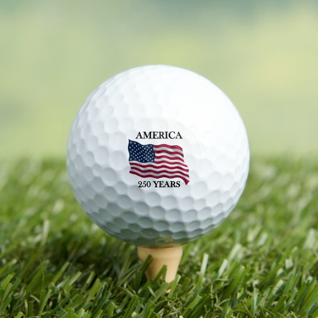 America 250 Years Flag Golf Balls (Insitu Tee)