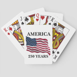 America 250 Years Flag Playing Cards