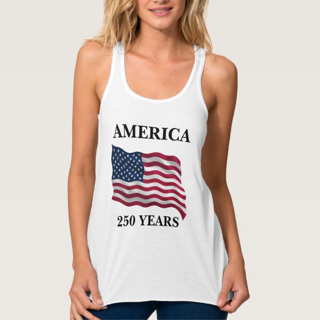 America 250 Years Flag Women's Singlet (Front)