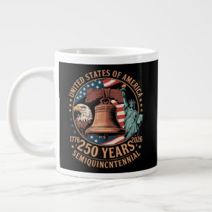 America 250 Years Large Coffee Mug