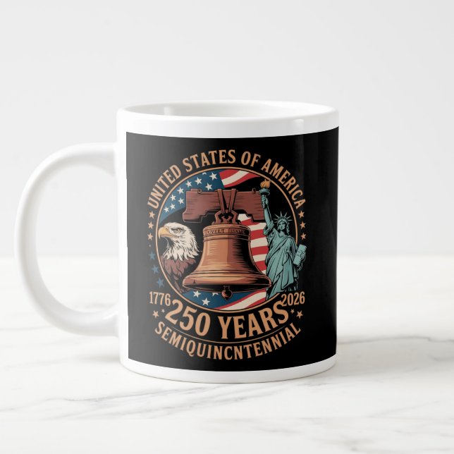 America 250 Years Large Coffee Mug (Left)