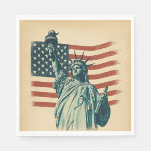America 250 Years Liberty Patriotic Celebration Napkin