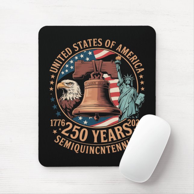 America 250 Years Mouse Pad (With Mouse)