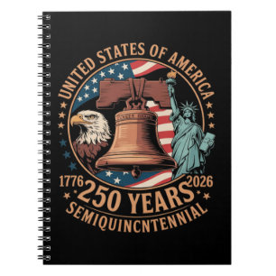 America 250 Years Notebook