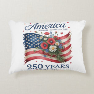 America 250 Years of Freedom 1776 2026 Decorative Cushion