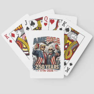 America 250 Years Patriotic Celebration Playing Cards