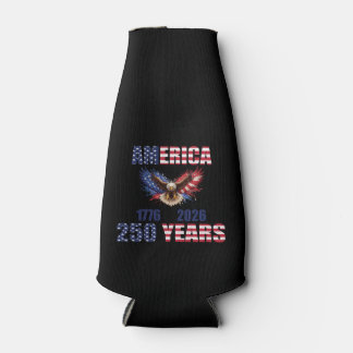 America 250 Years – Patriotic Eagle 1776–2026 USA  Bottle Cooler