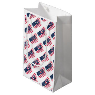  America 250 Years Retro Flag 250th Anniversary Small Gift Bag