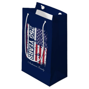  America 250 Years Retro Flag 250th Anniversary Small Gift Bag