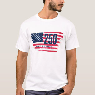  America 250 Years Retro Flag 250th Anniversary T-Shirt
