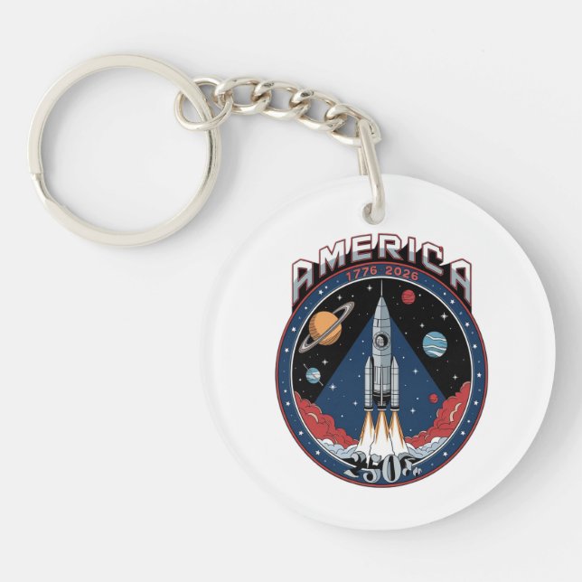 America 250th 1776 2026 key ring (Front)