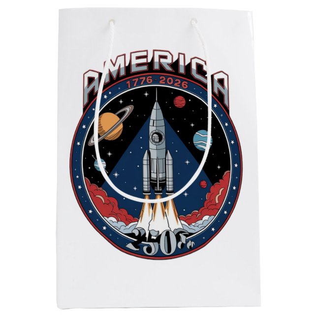America 250th 1776 2026 medium gift bag (Front)