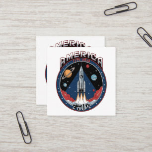 America 250th 1776 2026 square business card