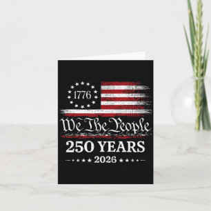 America 250th Anniversary 17762026 USA 250 Years Card