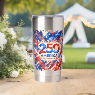 America 250th Anniversary 1776–2026 USA Patriotic Insulated Tumbler