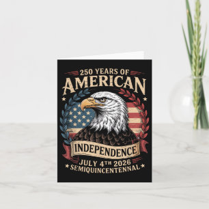 America 250th Anniversary 250 Years America  Card