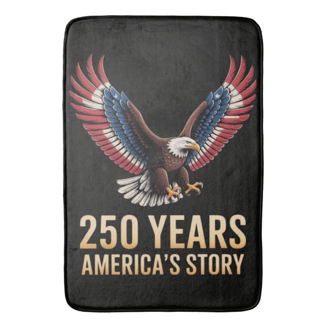 America 250th Anniversary Bath Mat (Front Vertical)