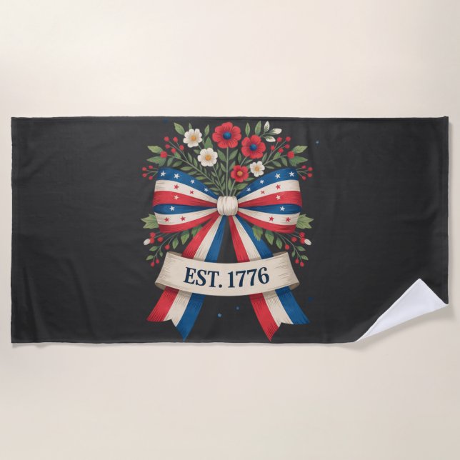 America 250th Anniversary Beach Towel (Front)