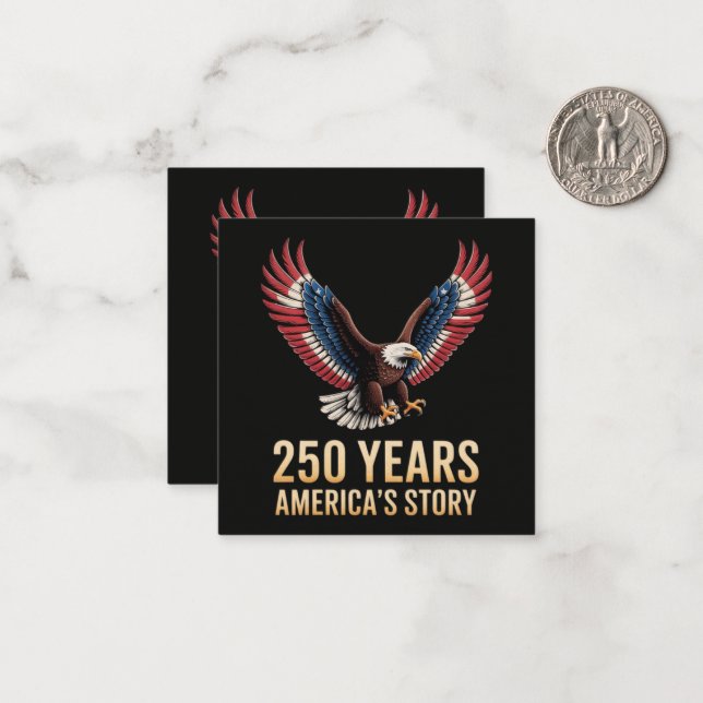 America 250th Anniversary Card (Front/Back In Situ)