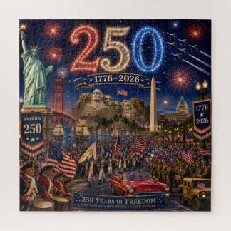 America 250th Anniversary Celebration — 1776–2026 Jigsaw Puzzle